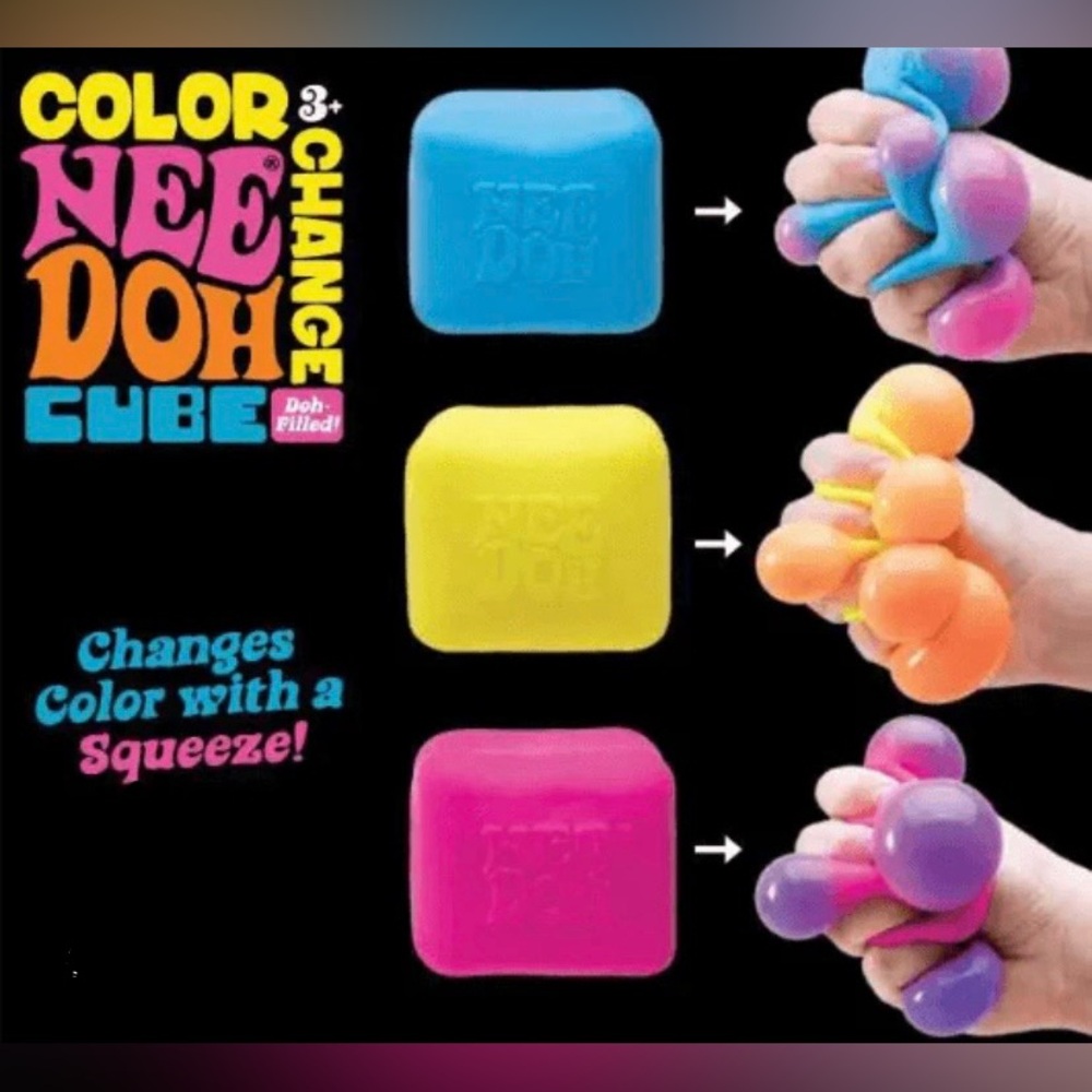 Needoh Color Changing Cube, Yellow - Picture 6 of 6